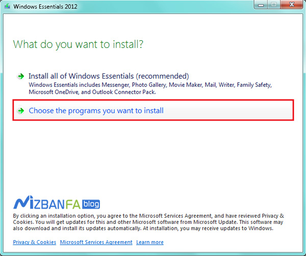 تنظیم Windows Live Mail و اتصال به هاست