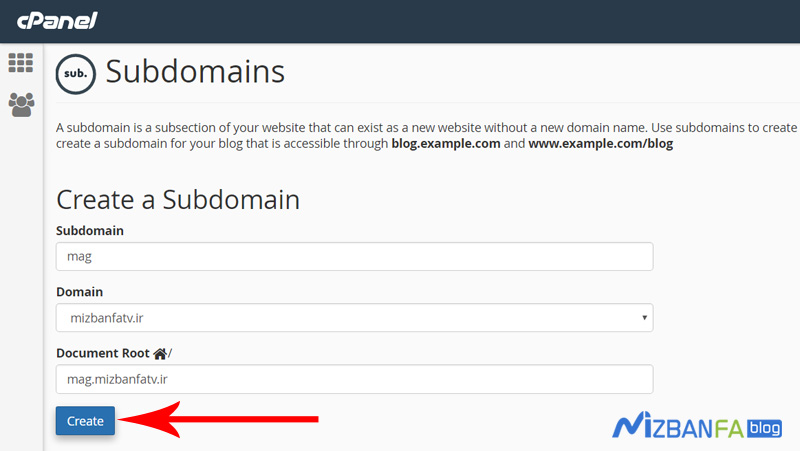 Connect the subdomain to other hosts