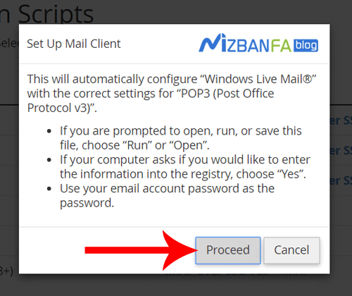 اتصال ایمیل هاست به نرم افزار windows live mail