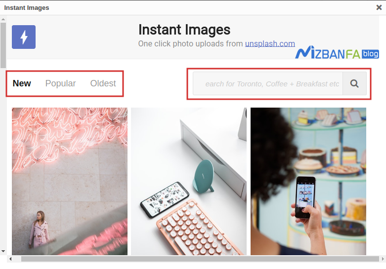 استفاده از تصاویر unsplash در وردپرس و آپلود تصویر از آدرس در وردپرس