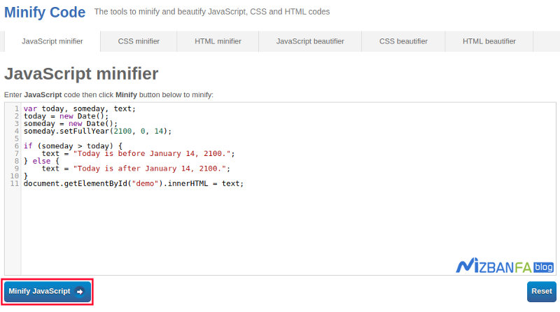 رفع خطای Minify JavaScript and CSS در YSlow جی تی متریکس