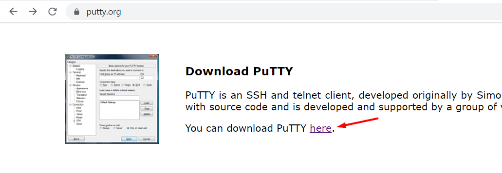 دانلود نرم افزار PuTTY