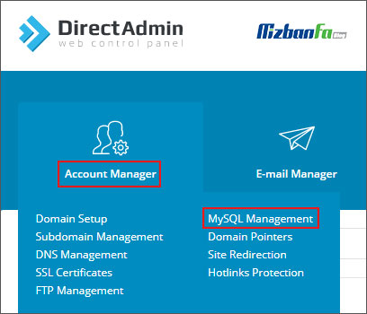 Drupal installation on the direct admin host