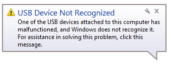 روش های حل مشکل Fix USB Device Not Recognized