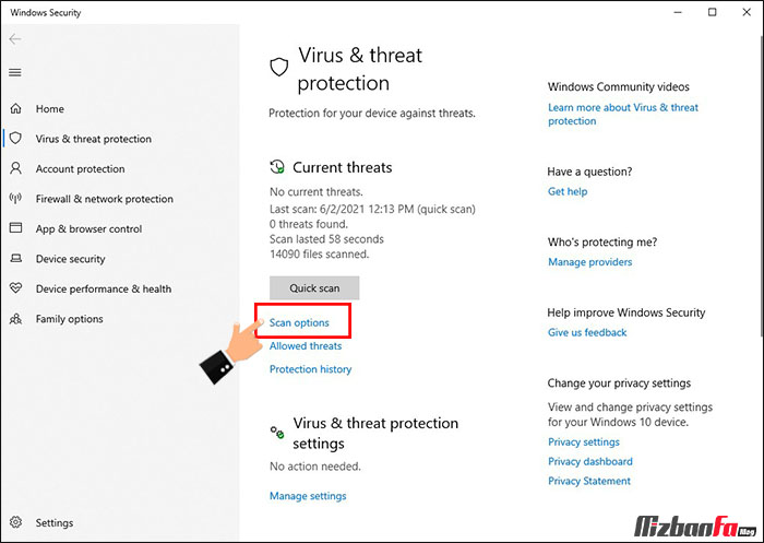 Windows security در ویندوز 10