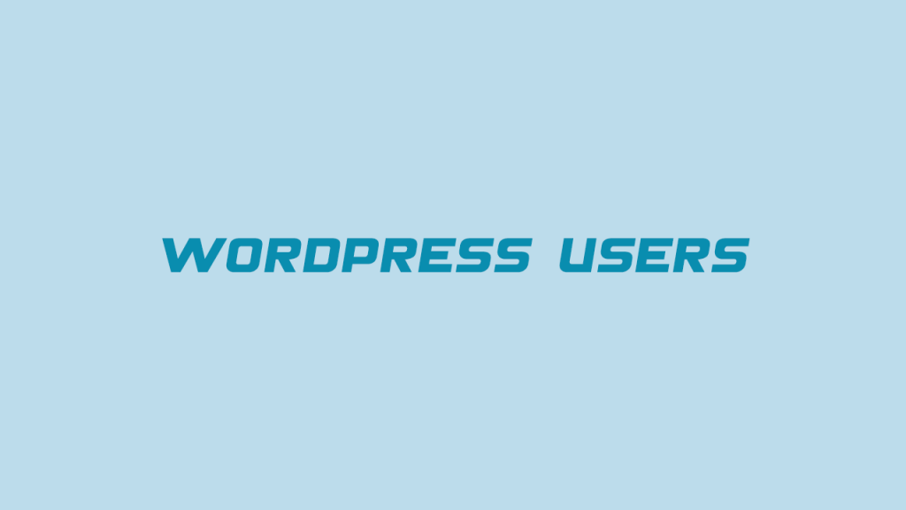 مدیریت کاربران در وردپرس