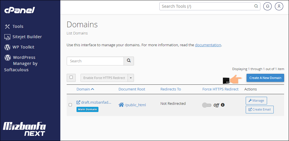 آموزش ایجاد ادان دامین addon domain در سی پنل