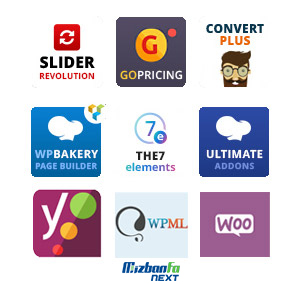 قالب هفت در وردپرس