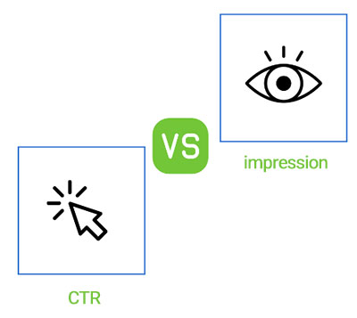 تفاوت CTR و impression چیست
