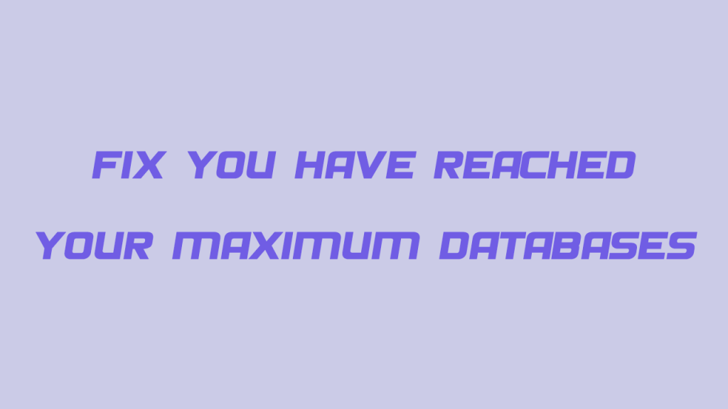 رفع محدودیت تعداد مجاز ساخت دیتابیس در هاست سی پنل