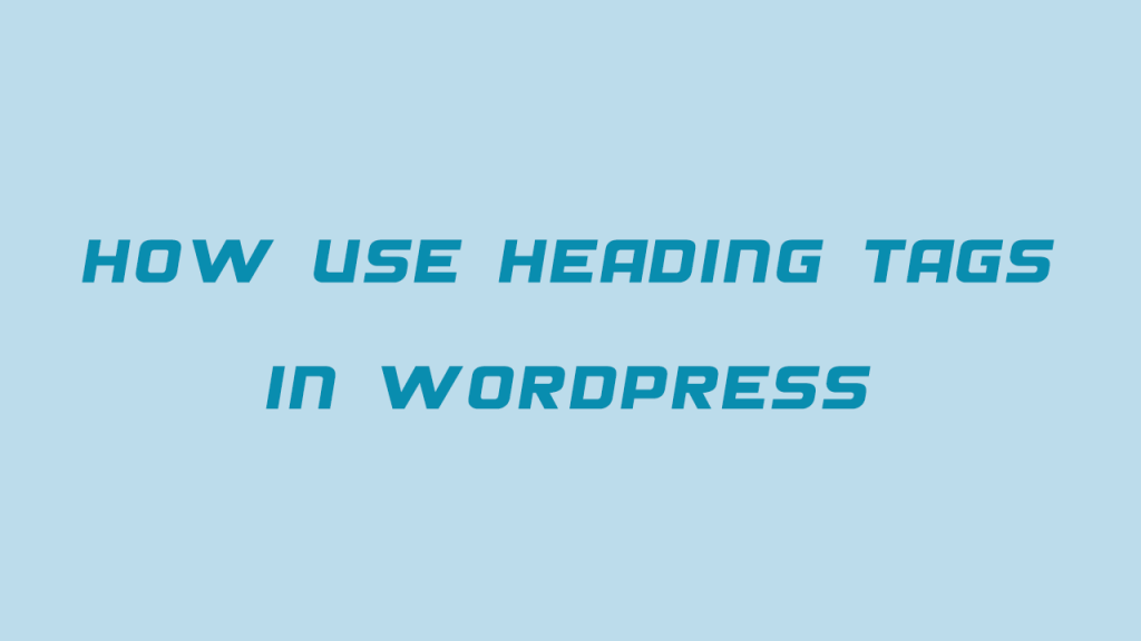 تگ های هدینگ در وردپرس