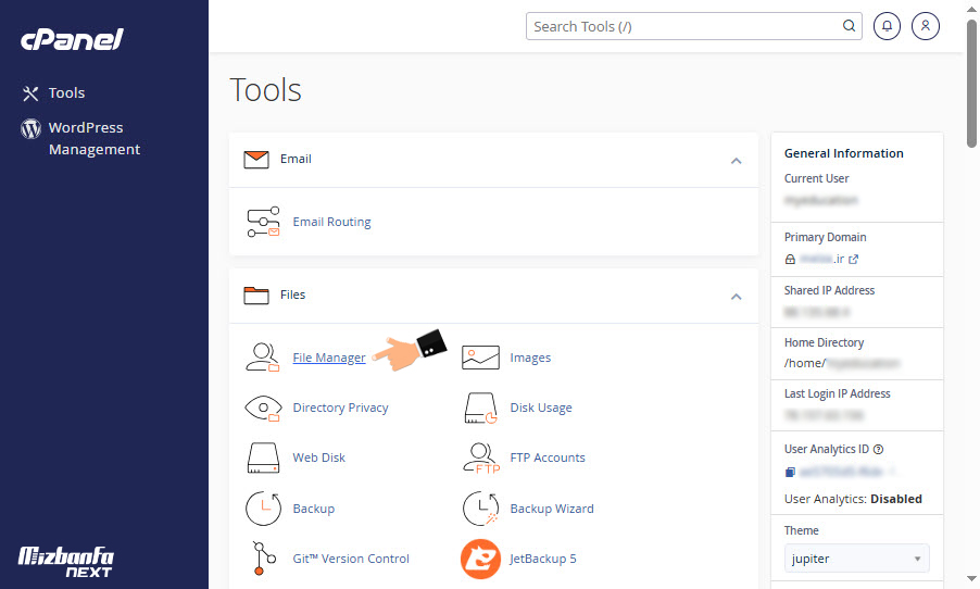 آپلود سایت روی هاست