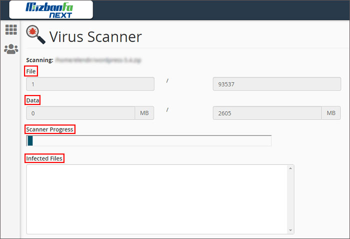 اموزش کار virus scanner سی پنل