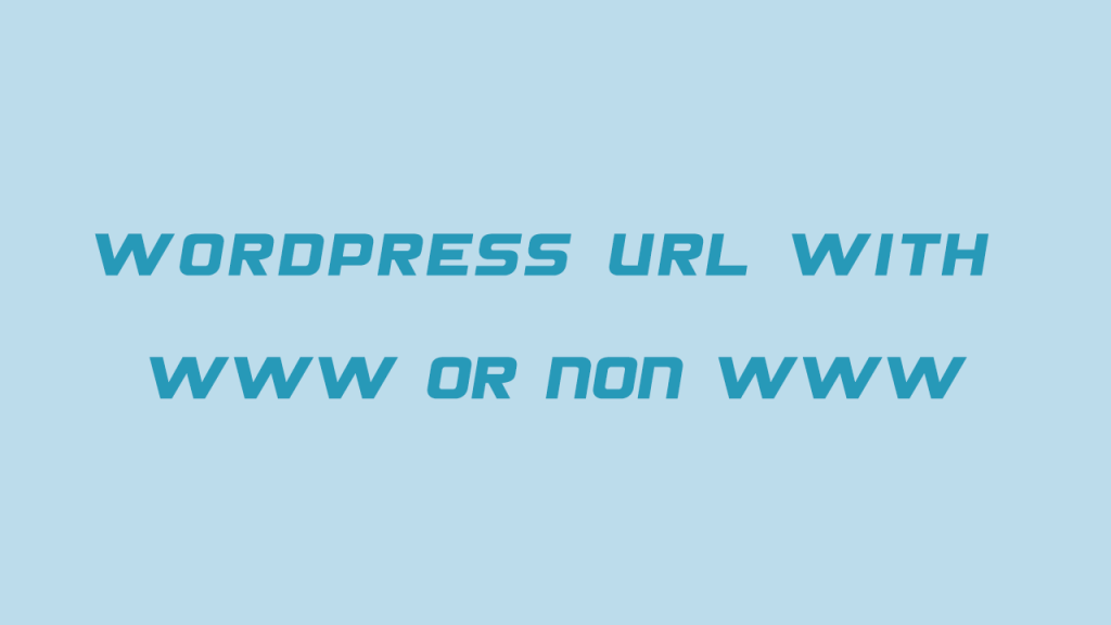 استفاده از www یا بدون www در وردپرس