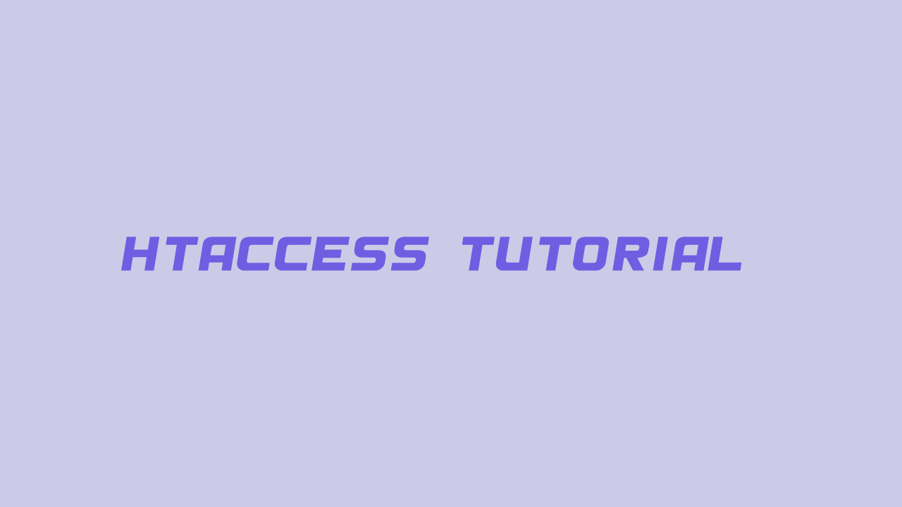 آموزش کامل htaccess