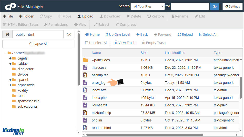 برای مشاهده ی حجم فایل ایجاد شده از کدام گزینه استفاده می کنیم؟