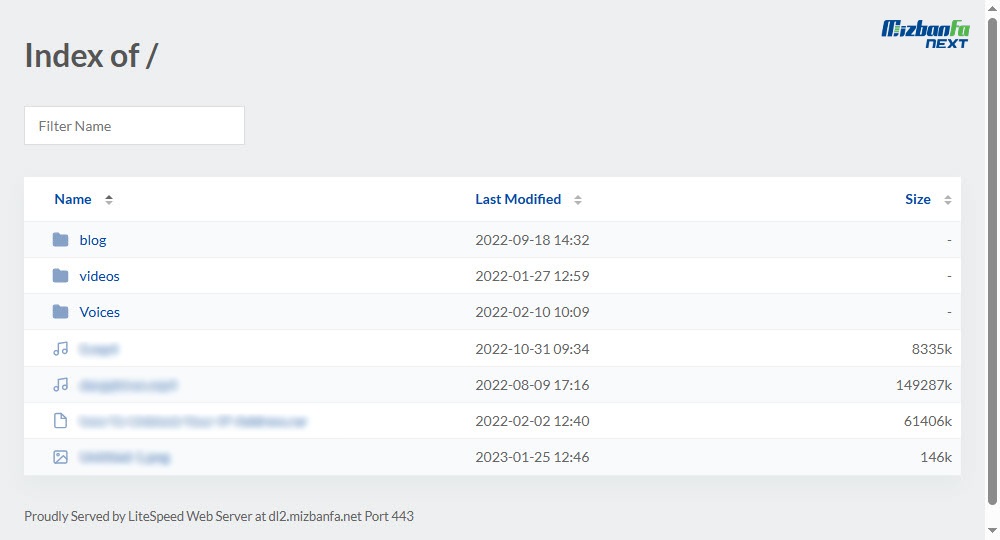 غیرفعال کردن directory browsing