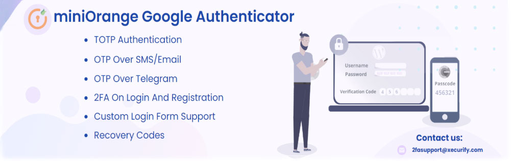افزودن پرسش و پاسخ امنیتی در وردپرس با miniOrange 2-factor Authentication