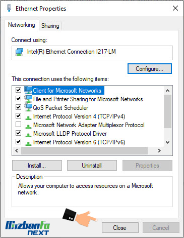 نحوه تغییر DNS زمان قطعی اینترنت