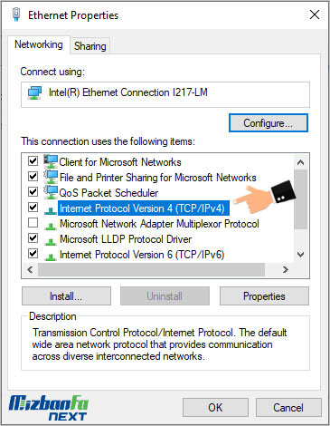 ست کردن DNS کامپیوتر