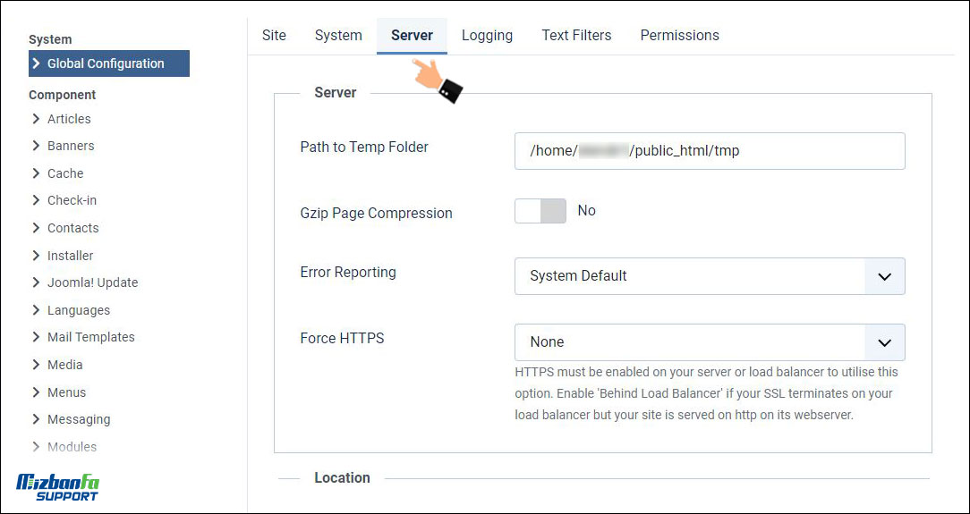 وصل شدن جوملا به smtp